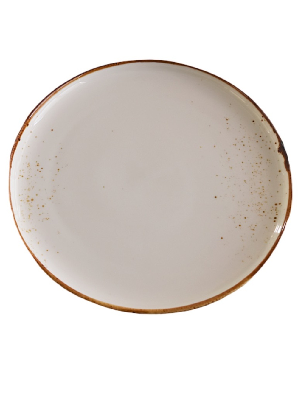 🌙 BB - TERRA" 9.5" ROUND PLATE DAP-WHITE (Set of 6)